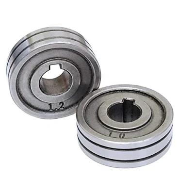 Imagen de 2 rodillos de transmisión alambre 30 x 10 mm, SSJ 29A SSJ29 alimentador MIG MAG equipo guía soldadores (1,0/1,2 mm)