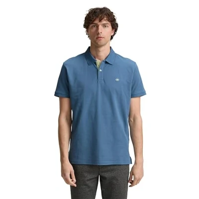 Imagen de TOM Tailor Basic WITH Contrast Polo, Hombre, Talla: XL, Mystical blue