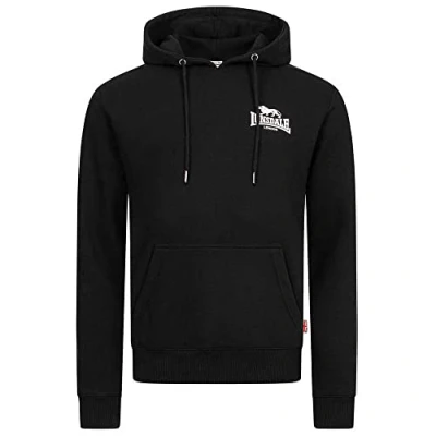Imagen de Lonsdale Schmale Passform Claughton Jersey con capucha, Hombre, Talla: Large, Black
