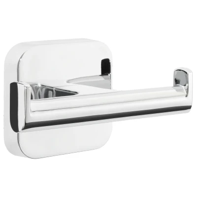 Imagen de tesa Doble gancho Elegaant, autoadhesivo, metal cromado, singular diseño