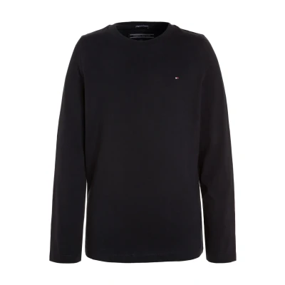 Imagen de Tommy Hilfiger BOYS Basic Camiseta de manga larga para niños, Talla: 6 9m, Sky captain
