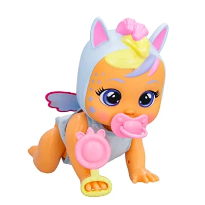 Imagen de Bebés Llorones Crawling Jenna/Gatea y Emite Sonidos de Bebé, Llora Lágrimas Reales Cuando No Tiene Su Chupete Regalo optimo para NIÑOS NIÑAS 18+ Meses