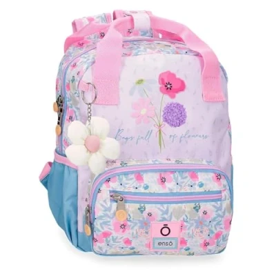 Imagen de Enso Full of Flowers Mochila Rosa 23x28x10 cms Poliéster