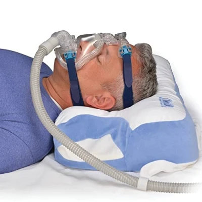 Imagen de Contour CPAP Almohada Compatible con Aparato CPAP, de 6 Zonas, fiable (Altura Regulable)
