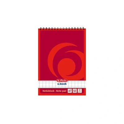 Imagen de Herlitz 1196344 Cuaderno de espiral (A6, 50 hojas 4 unidades) A7