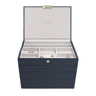 Imagen de Stackers Navy Pebble Classic SET 4