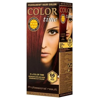 Imagen de Color Time Tinte Permanente en Gel Sueño de Rubí 66 Enriquecido con Jalea Real y Vitamina C Coloracion para el Cabello I 100 ML