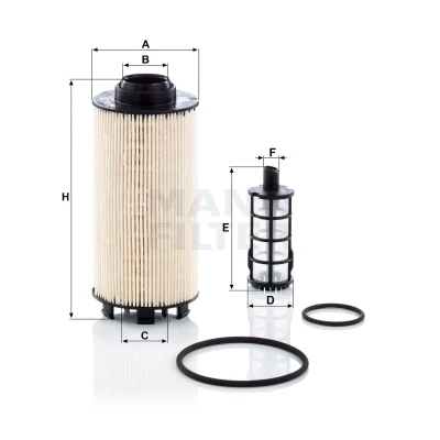Imagen de Filtro combustible MANN FILTER PU 8010 2 x