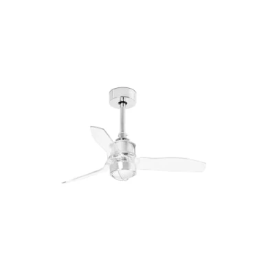 Imagen de Faro Barcelona 33426 9 JUST FAN LED Ventilador de techo cromo/transparente 81cm
