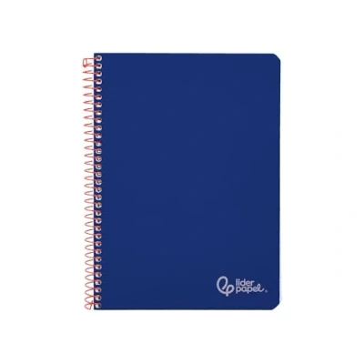 Imagen de Liderpapel Cuaderno espiral a4 witty tapa dura 80h 90gr cuadro 4mm con margen color azul oscuro