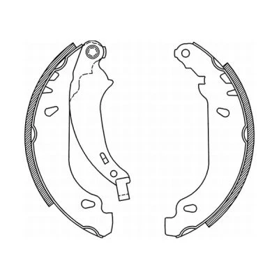 Imagen de ABE C0P019ABE Zapatas de Freno Eje trasero 180 32 BENDIX PEUGEOT: 206 Hatchback, SW