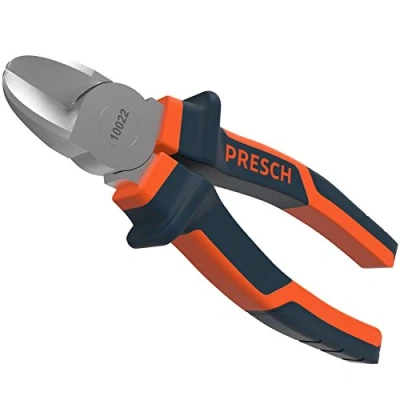 Imagen de Presch alicates de corte diagonal 160 mm rectos profesionales endurecidos mango multicomponente alambre