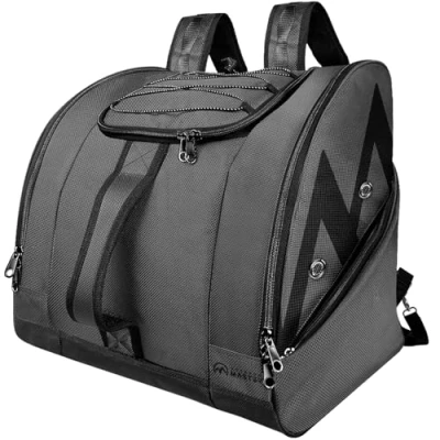 Imagen de OutdoorMaster Bolsa para Botas de esquí y Snowboard, 50 l, excelente Viajes con Exterior e Inferior Impermeables, Hombres, Mujeres jóvenes, Color Gris