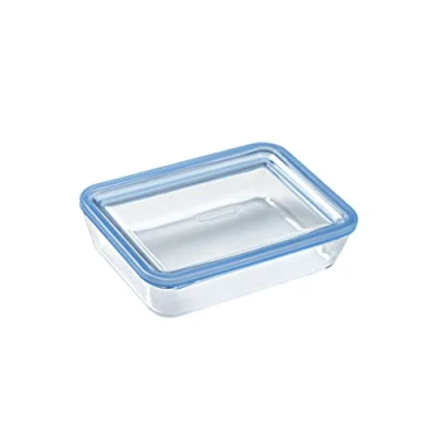 Imagen de Pyrex Pure Glass Recipiente Rectangular Hermético con Tapa 19X14X5Cm 0,8L, Transparente (5424004)