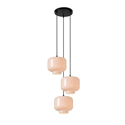 Imagen de Lucide Lámpara colgante Medine, opal, Ø 46 cm, cristal, 3 luces, E27