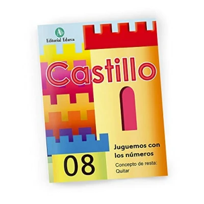 Imagen de Castillo Juguemos CON LOS números 08. Concepto de resta: Quitar. Cuaderno matemáticas. Educación infantil. (JUGUEMOS NUMEROS)