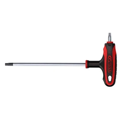 Imagen de KS TOOLS 151.8119 Atornillador acodado Torx, con orificio frontal 100, 100 TB9