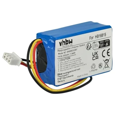 Imagen de vhbw Batería Compatible con Hobot 298, 368, 388 Robot Limpieza (800 mAh, 14,8 V, Li Ion)