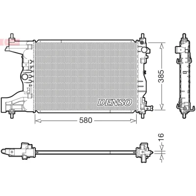 Imagen de Radiador, refrigeración del motor DENSO DRM15017