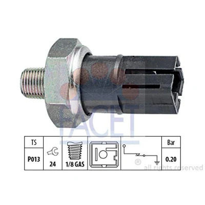 Imagen de FACET 7.0042 Sensor de Presión Aceite 1/8 GAS Made in Italy OE Equivalent NISSAN: Qashqai / Qashqai+2 I, TERRANO 2, Patrol GR 5 SUV