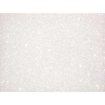 Imagen de The Ark Craft Cartulina con purpurina (tamaño A4, 250 g/m², 5 unidades), color blanco