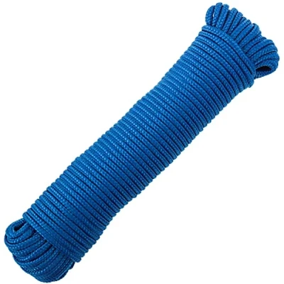Imagen de PrimeMatik Cuerda Trenzada multifilamento PP 10 m x 6 mm Azul