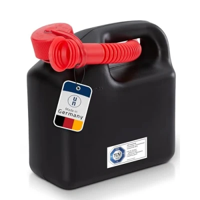 Imagen de Hünersdorff Bidón para carburante STANDARD 3 L, PEAD Negro, con homologación UN, pitorro