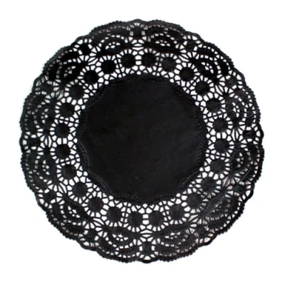 Imagen de García de Pou 169.75 Rodales Calados, 9 Cm, Set 250, Negro
