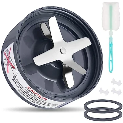 Imagen de 7 piezas de repuesto para batidora, extractor licuadora, hoja cruzada compatible con Nutribullet 600 W y Pro 900