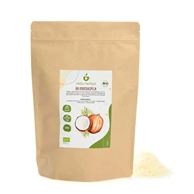 Imagen de Coco Desecado Orgánico (500g), Sin Azúcar y Tostar, Copos de Cultivo Ecológico, 100% Natural Puro, Vegano
