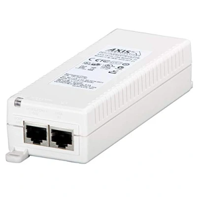 Imagen de Axis T8120 Gigabit Ethernet Adaptador/inyector de PoE (Gigabit Ethernet, 10,100,1000 Mbit/s, 100 240 V, 47 63 Hz, 0.5 A, 53 x 140 33 mm)