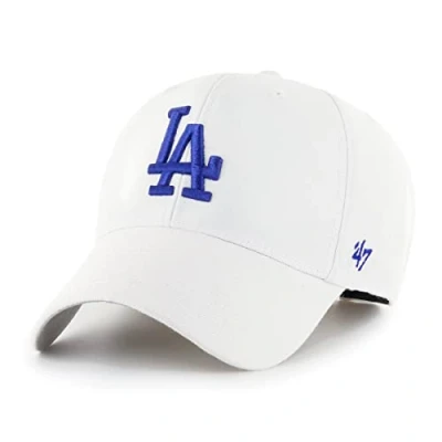 Imagen de &#039;47 MLB Gorra de béisbol unisex MVP Los Ángeles Dodgers, blanco, Talla única