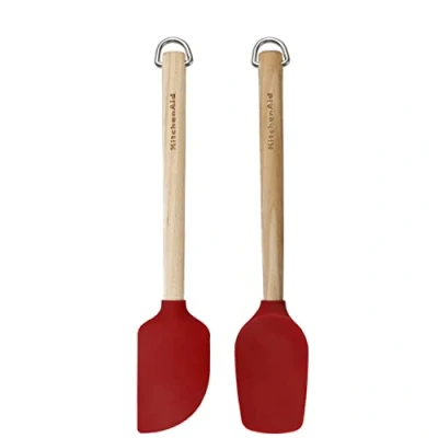 Imagen de KitchenAid Spatula Set Core Emperor Red Birchwood 2 Piece