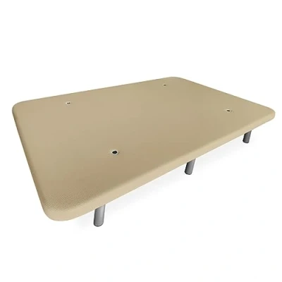 Imagen de mattfy Base Tapizada 3D Extra Reforzada, Gran Estabilidad, con Barras de Refuerzo y 6 Patas metálicas roscadas 27cm, 135x190, Beige