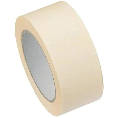 Imagen de Ferretelix Cinta pintor 50 mm x mts (CAJA de 36 UNDS) krepp carrocero para proteger las superficies y paredes antes pintar