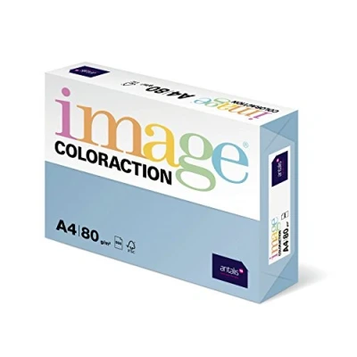 Imagen de Antalis ColorAction Papel de impresora (500 hojas, 80 g, A4, para impresoras láser y tinta), color azul