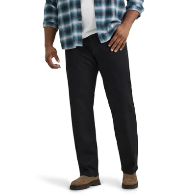 Imagen de Lee Pantalones vaqueros rectos relajados para hombre Big and Tall Extreme Motion Relaxed Straight, Negro , 46W x 32L