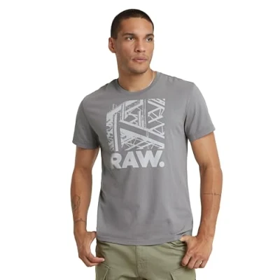 Imagen de G STAR RAW Raw. Construction R T Camiseta, Gris (Correct Winter Grey D24685 c506 1326), S para Hombre