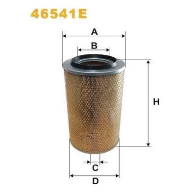 Imagen de WIX FILTERS 46541E Filtro de aire 383 227 Cartucho filtrante IVECO: EuroCargo I III, RENAULT TRUCKS: Midlum, Midliner, NISSAN: ATLEON, ECO T
