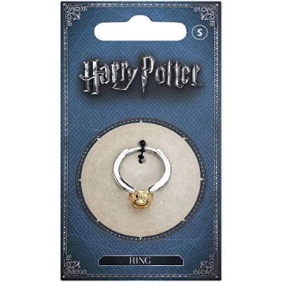 Imagen de HARRY POTTER Anillo Acero Inoxidable, Golden Snitch (Talla L), Aleación de Zinc, Plata