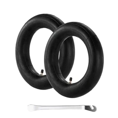 Imagen de OcioDual 2 Camaras de Aire 10x2 Pulgadas Válvulas Compatible con Patinete Electrico Xiaomi Scooter 1S/Essential/M365/Pro/Pro2 Recambio Camara Neumatico Negro