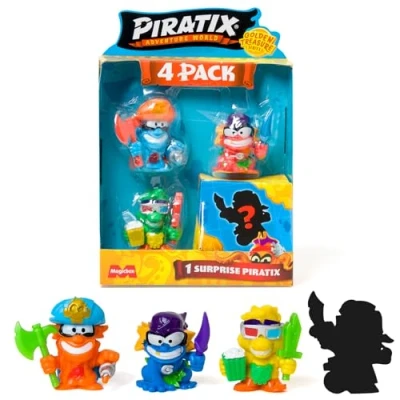 Imagen de PIRATIX ADVENTURE WORLD Paquete de 4 Unidades, Multicolor (Magic Box Toys PPX1B412IN10)