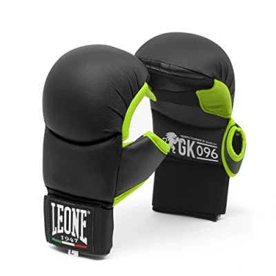 Imagen de LEONE 1947, Guantes De Kárate, Unisex Adulto, Negro, S, GK096