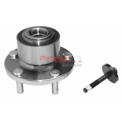 Imagen de METZGER WM 2007 Juego de cojinete rueda Eje delantero, izquierda, derecha con buje rueda, anillo sensor magnético incorporado