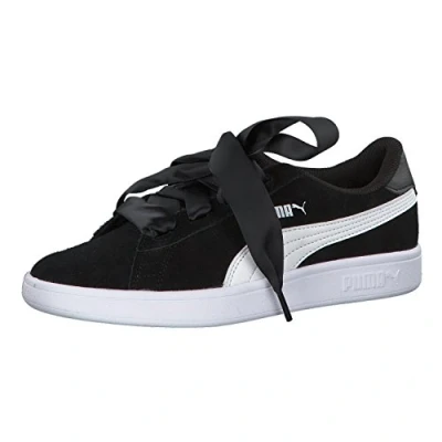 Imagen de Puma Smash V2 Ribbon Jr, Zapatillas Niñas, Negro Black White, 36 EU