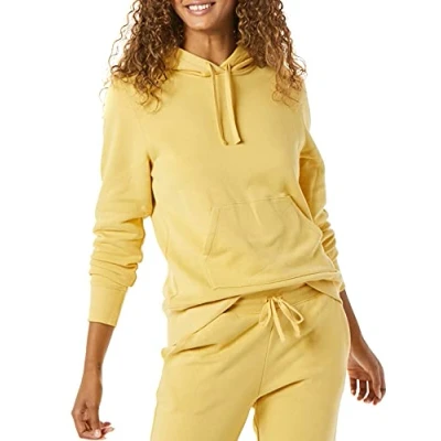 Imagen de Amazon Essentials Sudadera de Felpa Francesa con Capucha (Disponible en Tallas Grandes) Mujer, Amarillo Oscuro, M