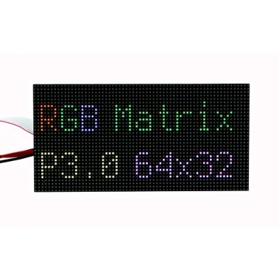 Imagen de SEENGREAT RGB Full Color LED Matrix Panel Display 64x32 Pixels for Raspberry Pi, 3mm Pitch, Onboard 2048 Leds