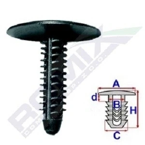 Imagen de ROMIX B22643 Clip, listón OPEL: Astra G Berlina, H Hatchback