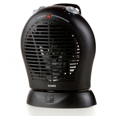 Imagen de Domo DO7324F Calefactor (Fan electric space heater, Interior, Piso, Negro, Giratorio, 2000 W)