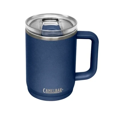 Imagen de CAMELBAK Taza Thrive, aislada, de acero inoxidable, Vasos y tazas, Azul Marino, 475 ml